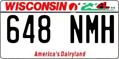 WI license plate 648NMH