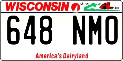 WI license plate 648NMO