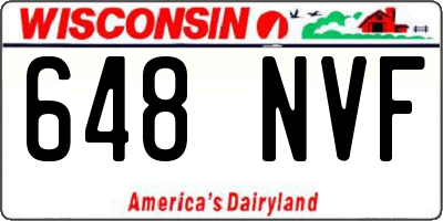 WI license plate 648NVF