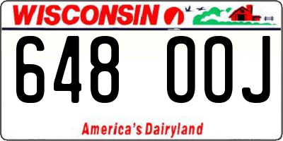 WI license plate 648OOJ