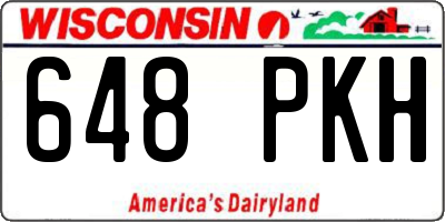WI license plate 648PKH