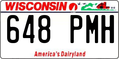 WI license plate 648PMH