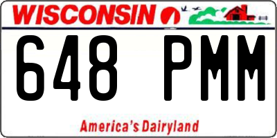 WI license plate 648PMM