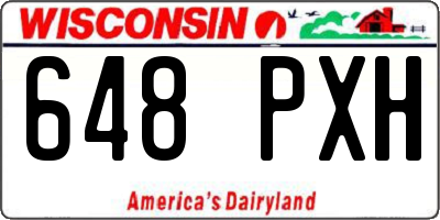 WI license plate 648PXH