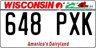 WI license plate 648PXK