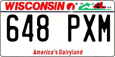 WI license plate 648PXM