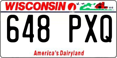 WI license plate 648PXQ