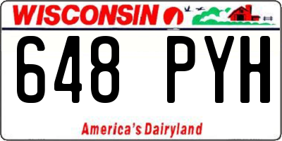 WI license plate 648PYH
