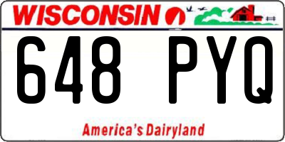 WI license plate 648PYQ