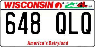 WI license plate 648QLQ