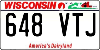WI license plate 648VTJ