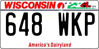 WI license plate 648WKP