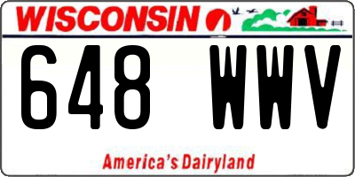 WI license plate 648WWV