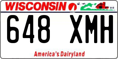 WI license plate 648XMH