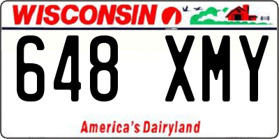 WI license plate 648XMY