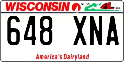 WI license plate 648XNA