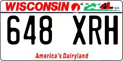 WI license plate 648XRH