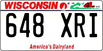 WI license plate 648XRI