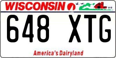 WI license plate 648XTG