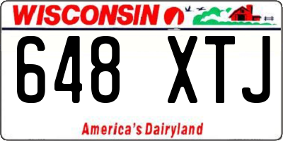 WI license plate 648XTJ