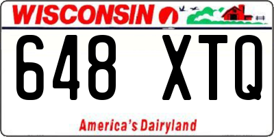 WI license plate 648XTQ