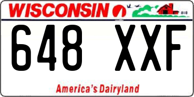 WI license plate 648XXF