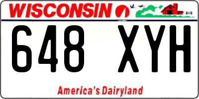 WI license plate 648XYH