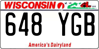 WI license plate 648YGB