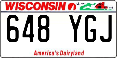 WI license plate 648YGJ