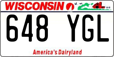WI license plate 648YGL