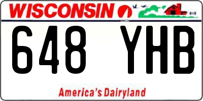 WI license plate 648YHB