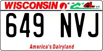 WI license plate 649NVJ