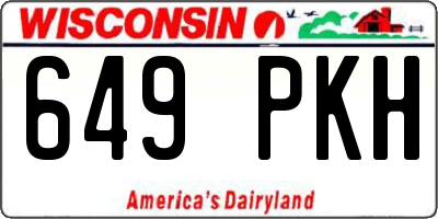 WI license plate 649PKH