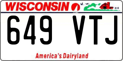 WI license plate 649VTJ