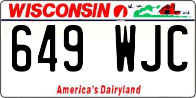 WI license plate 649WJC