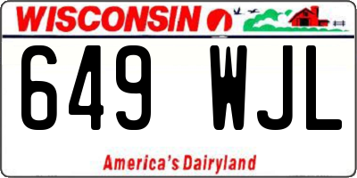 WI license plate 649WJL
