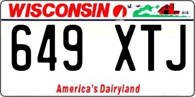 WI license plate 649XTJ