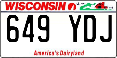 WI license plate 649YDJ