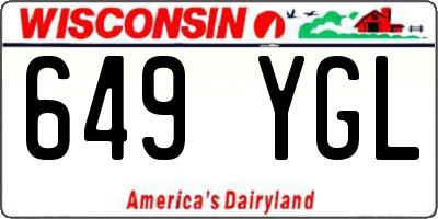 WI license plate 649YGL