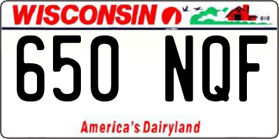 WI license plate 650NQF