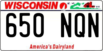 WI license plate 650NQN