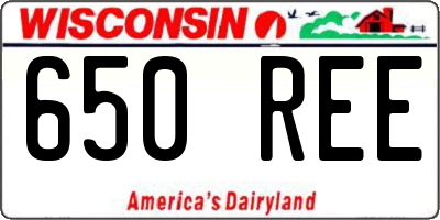 WI license plate 650REE