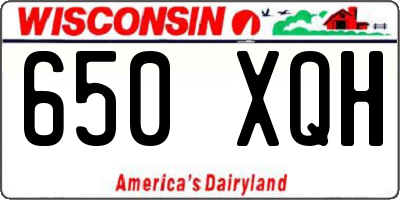 WI license plate 650XQH