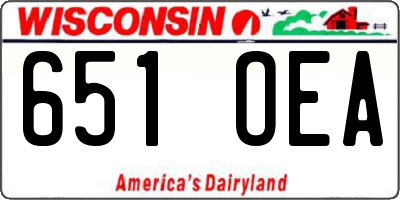 WI license plate 651OEA