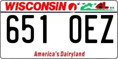 WI license plate 651OEZ