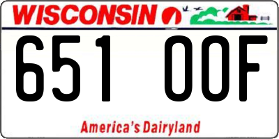 WI license plate 651OOF