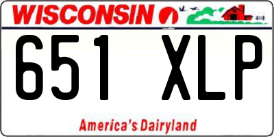 WI license plate 651XLP