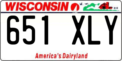 WI license plate 651XLY