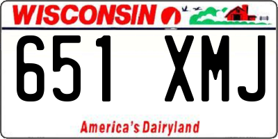 WI license plate 651XMJ