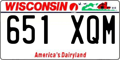 WI license plate 651XQM